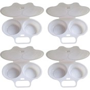 Resim Teedoo Mikrodalga Yumurta Buharlı Pişirici Omlet Yuvarlak Yumurta Buharlı Pişirici Pişirme Kalıbı Yumurta Haşlama Aleti Mutfak Yumurta Aletleri (Yurt Dışından) 