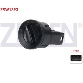 Resim OTOCO FAR ANAHTARI 17 PIN AUDI A6 1997-2004/ SUPERB - OCTAVIA - ROOMSTER - FABIA II 20 