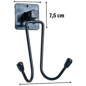 Resim Kendiliğinden Yapışkanlı Siyah Paslanmaz Metal Bornoz Ve Havlu As Renkli 