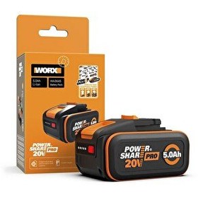 Resim Worx WA3645 20 Volt 5.0Ah Li-ion PowerShare Pro Yedek Akü 