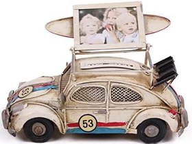 Resim Dekoratif Metal Araba Çerçeveli ve Kumbaralı 