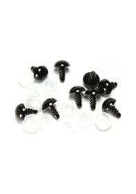 Resim Amigurumi Siyah 5 Mm Vidalı Göz Kilitli 49-50 Çift 98-100 Adet 