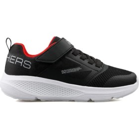 Resim Skechers Go Run Elevate Siyah Çocuk Ayakkabı 403982L-BKRD Erkek Çocuklar İçin Konforlu Tasarım 