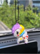 Resim Esey Dizayn Unicorn Araba Dikiz Ayna Süsü - Vantuzlu Cam Süsü 