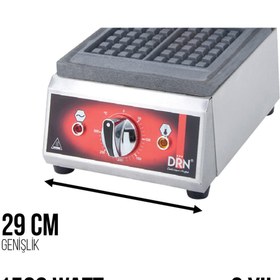 Resim DRN ENDÜSTRİYEL WAFFLE MAKİNASI, TEKLİ KARE, ELEKTRİKLİ 