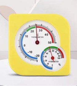 Resim gaman 2in1 Analog Ekran Sıcaklık ve Nem Ölçer Termometre ( Masaüstü veya Duvara Takılabilir) 