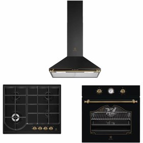Resim Electrolux Siyah Rustik Ankastre Set (3' Lü Set) 