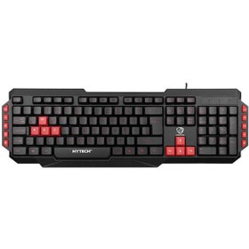 Resim Hytech HYK-46 GAMY Siyah USB Kırmızı Tuşlu Q Gaming Oyuncu Klavyesi 