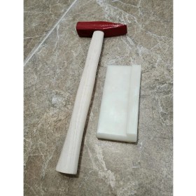 Resim İnan Yapı Laminant Parke Orta Polyamid Döşeme Çakma Takozu 2CM*15CM ve 500GR Çekiç 
