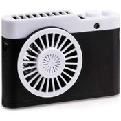 Resim Wondernest Zeeful Usb Taşınabilir Mini Şarjlı Boyun Fanı Kamera Aksesuarı Tt Siyah 