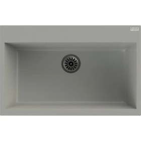 Resim Q-Sink Granit Evye Gri Tek Gözlü 50*77 Q78 