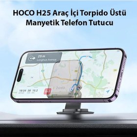 Resim Hoco H25 Araç İçi Torpido Üstü Manyetik Telefon Tutucu- 5775 