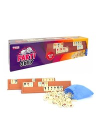 Resim Parti Okey Takımı Plastik Melamin Taşlı 