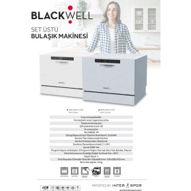 Resim Blackwell Set Üstü Bulaşık Makinesi Gümüş 6 Programlı F Enerji Sınıfı 6 Kişilik Kapasite 