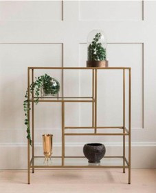 Resim Hitit Dekorasyon Mila Gold Metal Konsol-dresuar 