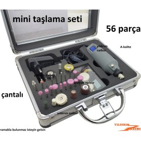 Resim Yıldırım Nalbur Mi̇ni̇ Taşlama Maki̇nasi Çantali Kalipçi Hobi̇ Parlatma Ci̇la Motoru 