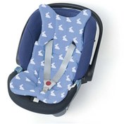 Resim Deux Lapins %100 Pamuk Puset ve Oto Koltuk Minderi - Mono Lapin Royal Blue 