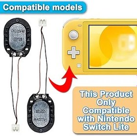 Resim ZHUROUPU Nintendo Switch lite konsolu için dahili hoparlör değişimi, Switch Lite ile uyumlu kapalı hoparlör hoparlörü, onarım aracı kiti (4 adet) 