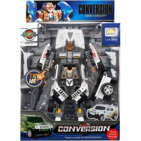 Resim Osense 1:24 Sesli ve Işıklı Dönüşebilen Robot 22 cm 