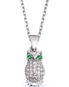 Resim Argentum Concept - Zirkon Taşlı Gümüş Baykuş Kolye - N129301 