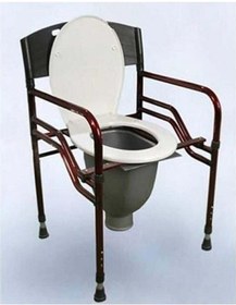 Resim Borulu Hasta Yaşlı Tuvalet Sandalyesi Klozeti Wc Si Direk Tuvalete Klozet 