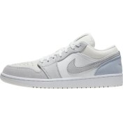 Resim Nike Air Jordan 1 Low Paris Leather Sneaker Hakiki Deri Erkek Günlük Spor Ayakkabı Beyaz 