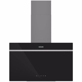 Resim Uğur UAD 6011 SA3DHD 60 cm Siyah Cam Duvar Tipi Ankastre Davlumbaz 