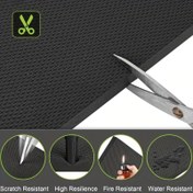 Resim 1 adet EVA Garaj Duvar Koruyucu, 2m x 25cm Kendinden Yapışkan Kapı Kenarı Koruyucu, 5mm Kalınlığında Çizik ve Ateşe Dayanıklı Duvar Yastığı, Siyah 