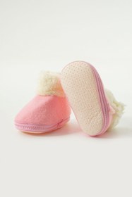 Resim yummy kids Bebek Cırtlı Boğazı Tüylü Kaydırmaz Taban Rahat Panduf Patik 