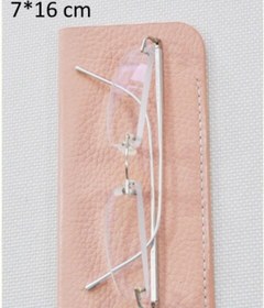 Resim Tabac Hakiki Deri Gözlük Kılıfı - 672550 - 7*16 Pembe 