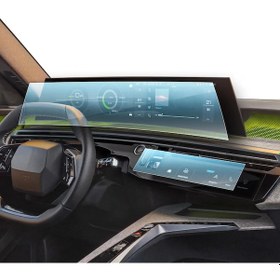 Resim Peugeot 3008 Gt- Allure Uyumlu Ekran Koruyucu 21 İnç İ-cockpit Klima Ekranı 9H Nano Ekran Koruyucu 