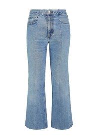 Resim E L V Denim Kadın Kot Flared Jean Pantolon Mavi 