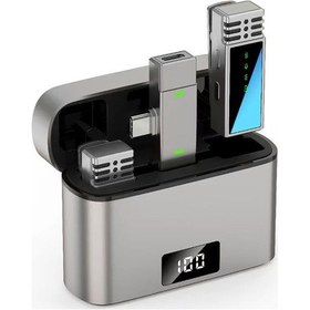 Resim Jmary Mw-15 Type-c Portlu Canlı Yayın Kablosuz Yaka Mikrofonu Gri 