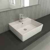 Resim Milano Lavabo 50 cm Mat Beyaz 