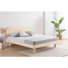 Resim Vivense Luna Lucas Ahşap Karyola, Natural, 135X190 