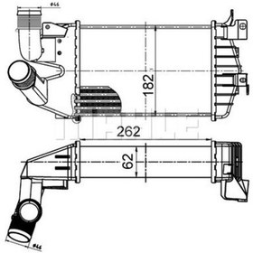 Resim KNECHT CI510000S Turbo Radyatörü (Intercooler) Astra H 1.3D *Z13Dth* 