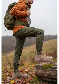 Resim Muggo Pioneer Bağcıklı Trekking Ve Günlük Outdoor Erkek Ayakkabı Bej 