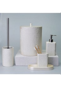Resim Linen Banyo Seti İnci 