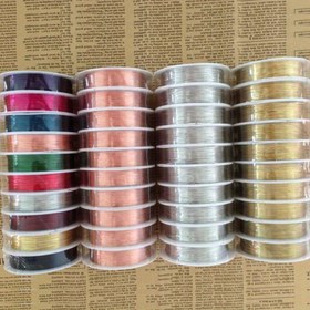 Resim 10 Rulo Renkli Bakır Tel 0.3/0.4mm Boncuk Dizme Tel Evde Yapımı Şekillendirme Tel Aksesuarları DIY Takı Aksesuarları 