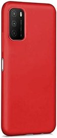 Resim Microcase Xiaomi Redmi 9T Premium Matte Silikon Kılıf-Kırmızı 