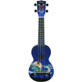 Resim Mahalo MA1NJ Art Series Soprano Ukulele (Ninja) 