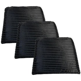 Resim Knsz sırt minderi 3 lü mazlum siyah çizgili kumaş cırtlı tel sandalyesi sırtı için 