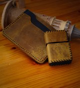 Resim VELCCİ Deri Kılıflı Zippo Çakmak Ve Deri Kartlık 