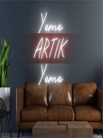 Resim Twins Led Yeme Artik Yeme Yazılı Neon Tabela Kırmızı Model:model:22103366 Kırmızı 