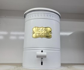 Resim Metal Pedallı Mutfak Banyo 5 litre Çöp Kovası Beyaz 