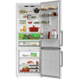 Resim Grundıg Gpknd 490 E Enerji Sınıfı 490L Duo-No Frost Alttan Donduruculu Buzdolabı Beyaz 