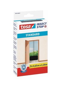 Resim Sineklik, Standart, Cırt Bantlı, Kapı İçin, Kesilerek Ayarlanabilir, Siyah, 2 Adet 0.65m X 2.20m 