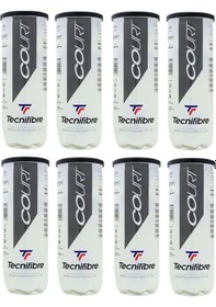 Resim Tecnifibre Court 3'lü 8 Kutu Tenis Topu 