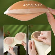 Resim 4 cm kalınlığında kendinden yapışkanlı göğüs pedleri, mayo, düğün elbiseleri ve bikini için tasarlanmış, göğüsleri güçlendirmek ve desteklemek için. 