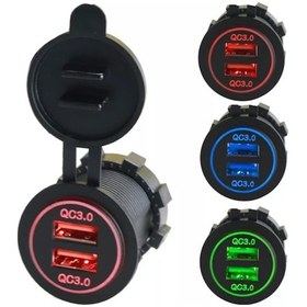 Resim 12-24 Volt Araç/Tekne/Motorsiklet ( Quick ) Hızlı Şarj 